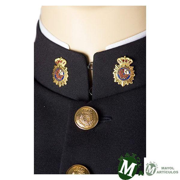 Detalle cuello Traje Gran Gala Policía Nacional
