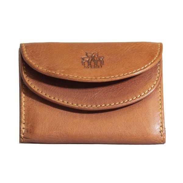 Cartera monedero bolsillos marrón