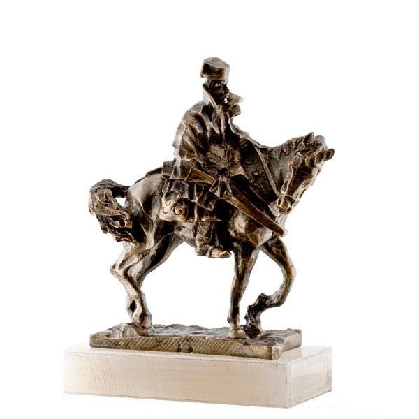 Caballo cuello torcido color bronce tamaño pequeño