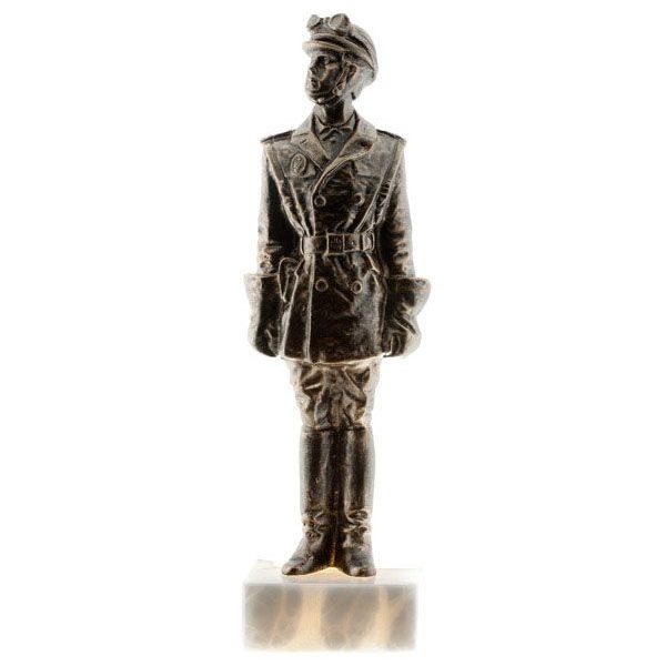 Guardia Civil tráfico antiguo color bronce