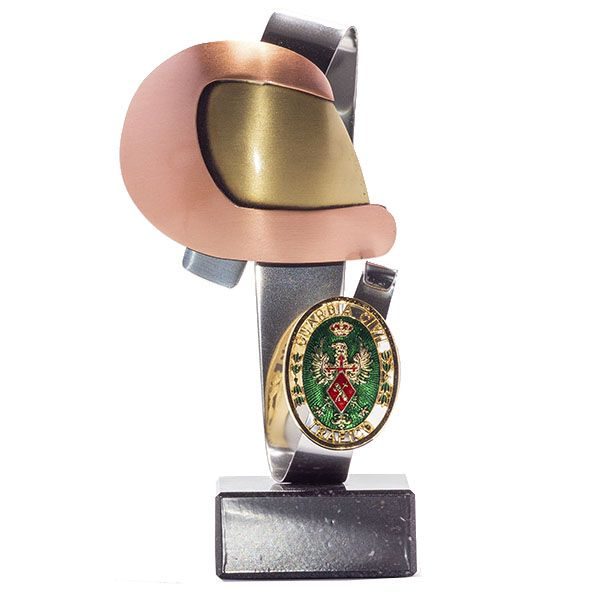 Figura Abstracta Casco y ovalo de tráfico