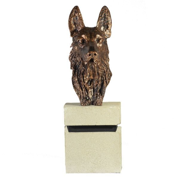 Figura Cabeza perro para personalizar vista frontal