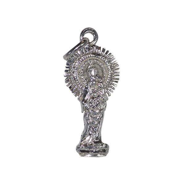 Colgante Virgen del Pilar en plata
