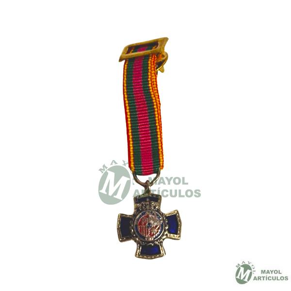 Miniatura medalla Dedicación Policial XXV años