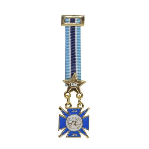 Miniatura medalla 50 aniversario ONU