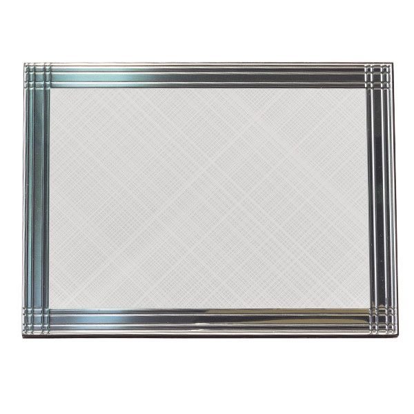 Placa conmemorativa color plata para personalizar