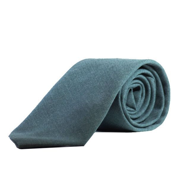 Corbata en tela verde