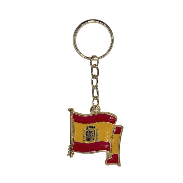 Llavero bandera España y escudo