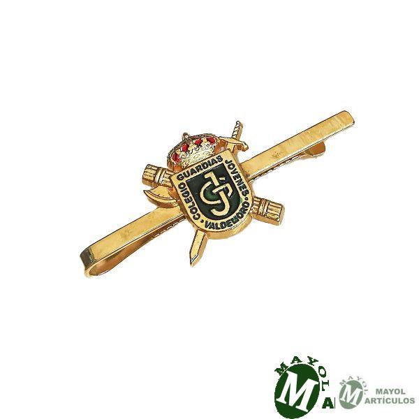 Pisacorbata Emblema Guardias jóvenes fondo verde