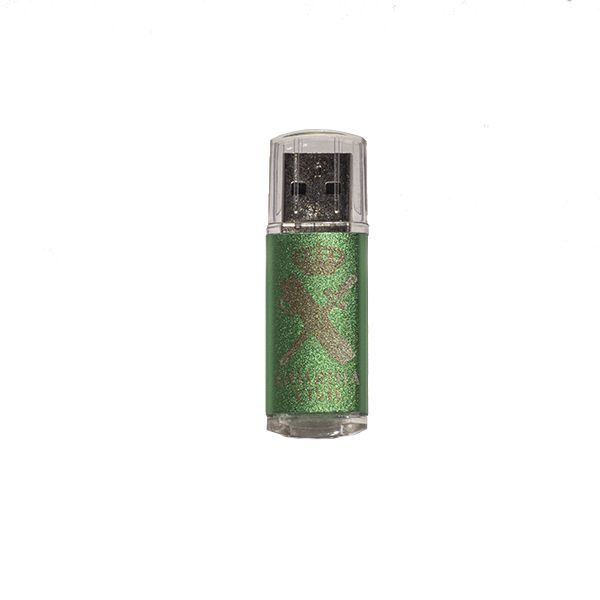 Usb 8GB verde con Emblema
