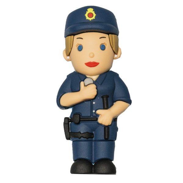 Pendrive Chica Policía - cerrado