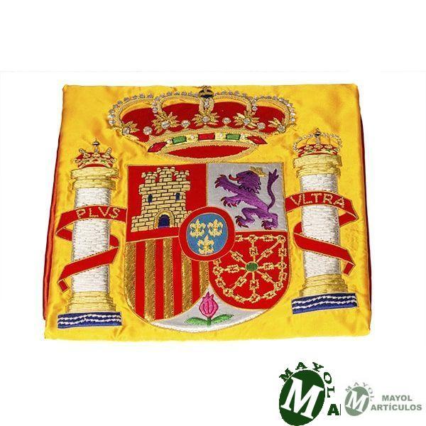 Detalle bordado de la Bandera de España Interior