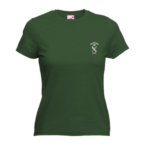 Camiseta color verde para chica con Emblema