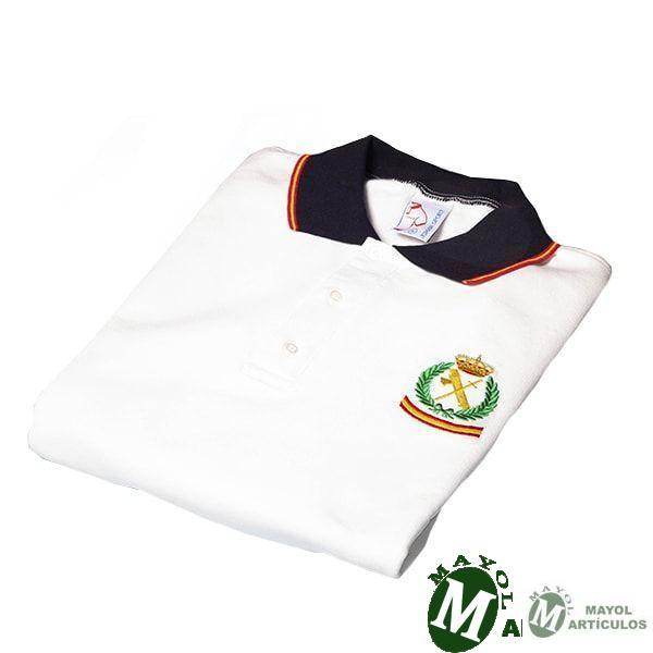 Sudadera color blanco con Emblema laurel bordado