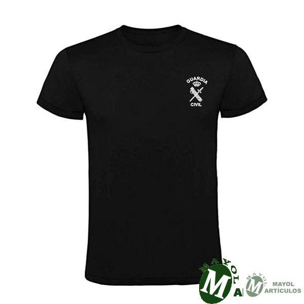 Camiseta color negro con Emblema Guardia Civil