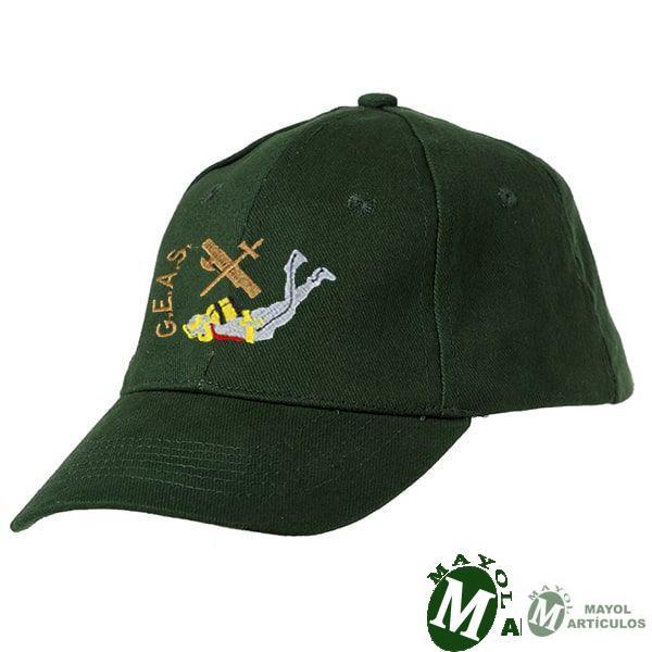 Gorra Verde bordada GEAS