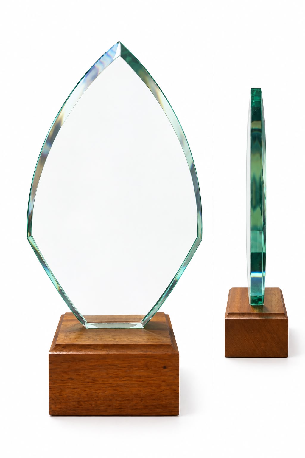 Trofeo Cristal Base Madera