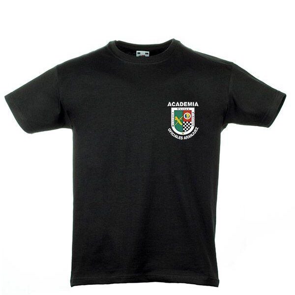 Camiseta Negra Academia Oficiales de Aranjuez