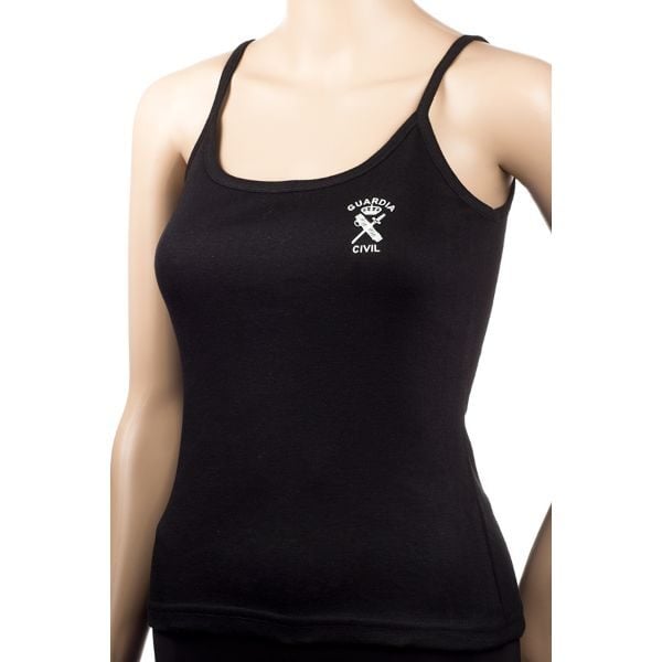Camiseta Tirantes Emblema Negra