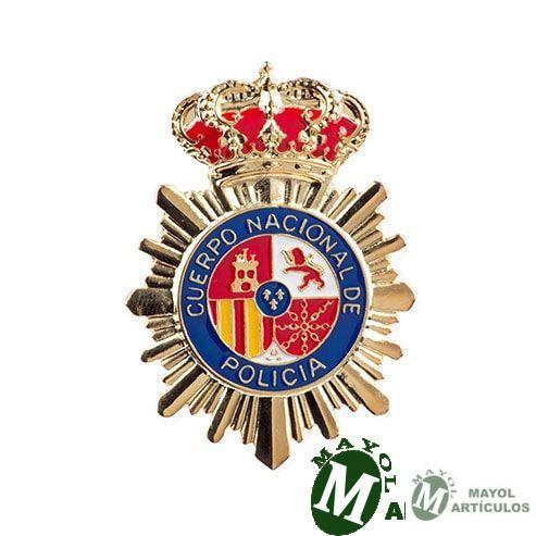 Chapa metálica Policía Nacional