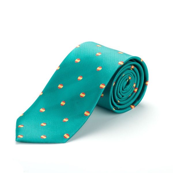 Corbata verde paisano bandera España