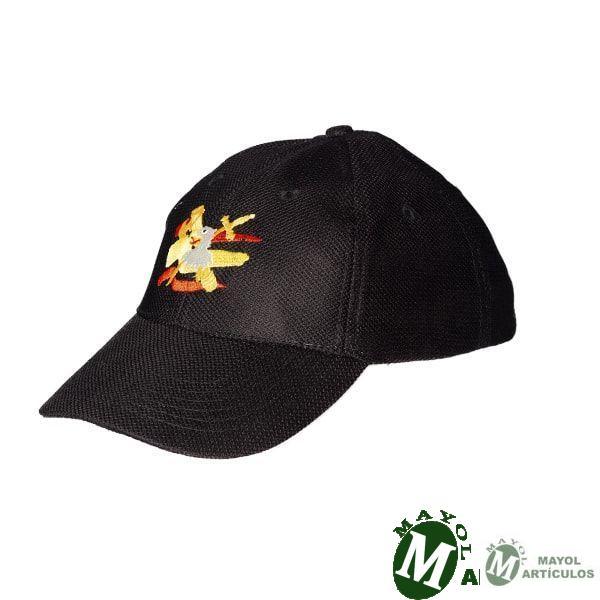 Gorra negra Información bordada