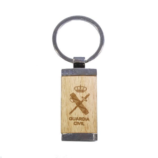 Llavero Madera Guardia Civil rectangular