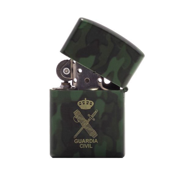 Detalle Mechero camuflaje Emblema Guardia Civil