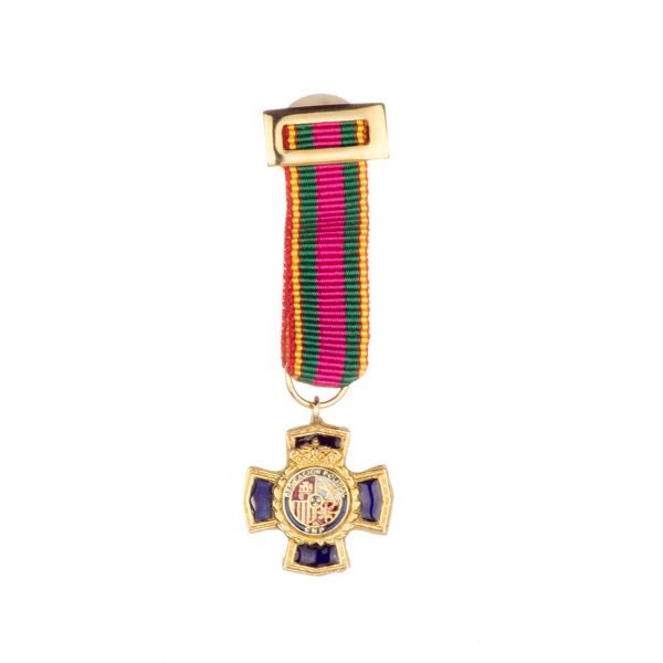 Miniatura medalla Dedicación Policial XX años