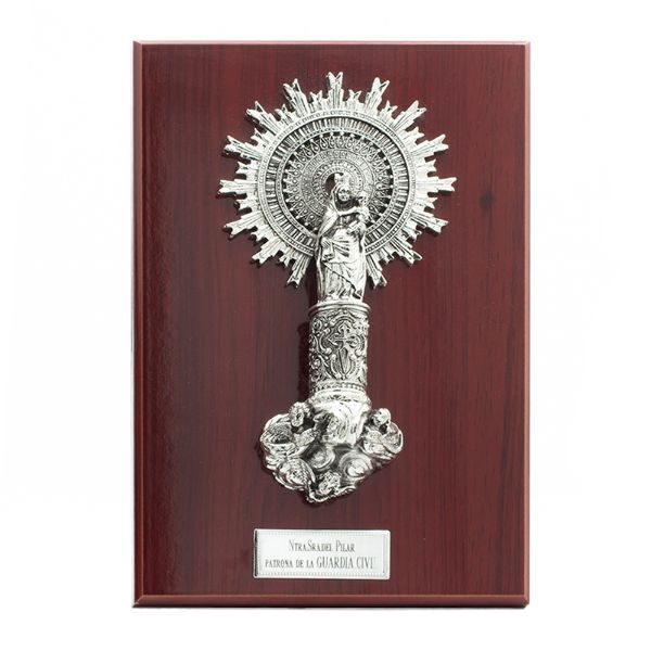 Cuadro Virgen de Pilar en Madera