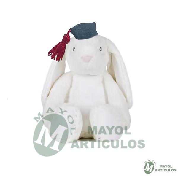 Conejo blanco con Gorro cuartelero