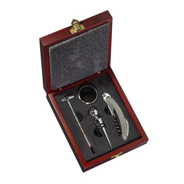 Estuche en madera para set de vino