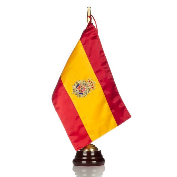 Bandera seda Policia Nacional