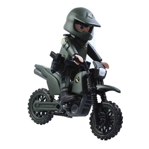 Muñeco articulado Moto Seprona
