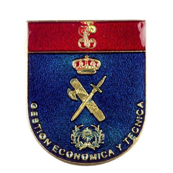 Distintivo Gestión económica azul