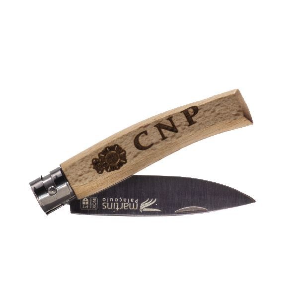 Navaja en madera color claro Policía Nacional