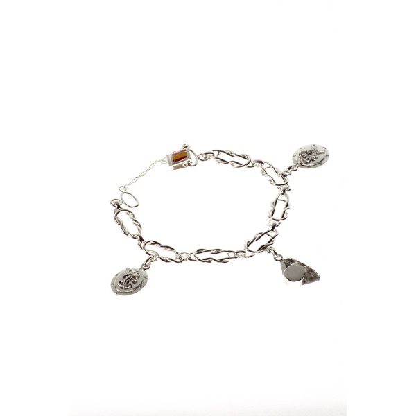 Pulsera Tricornio Emblemas Plata