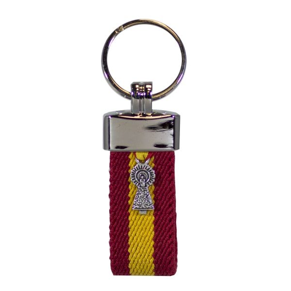 Llavero Lujo virgen del Pilar y Bandera España