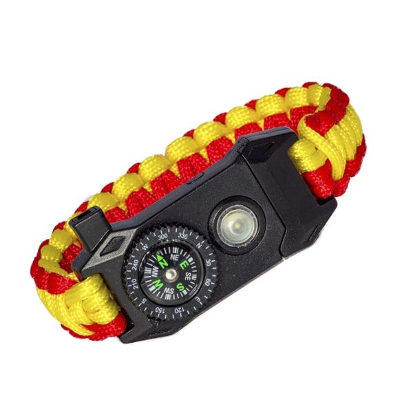 Pulsera Rescate Bandera España con Brújula