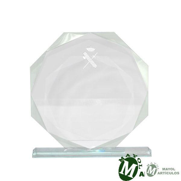 Cristal para personalizar forma octógono con bordes perfilados