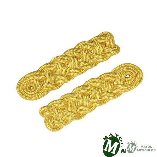 Hombreras en hilos oro para traje de gala niño