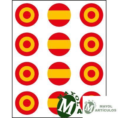 Blister varias pegatinas bandera