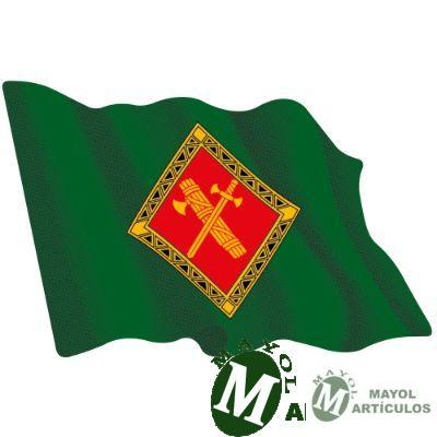 Pegatina bandera verde