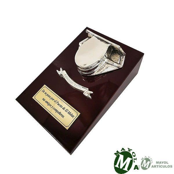 Cuña Madera con tricornio metálico Guardia Civil