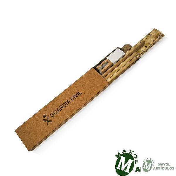 Set de escritura o dibujo en Madera