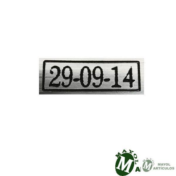 Pegatina fechas para medallas