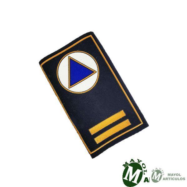 Hombrera Subjefe agrupación Protección Civil