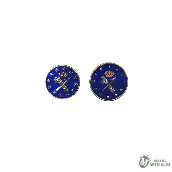 Pin Guardia Civil Europa fondo azul