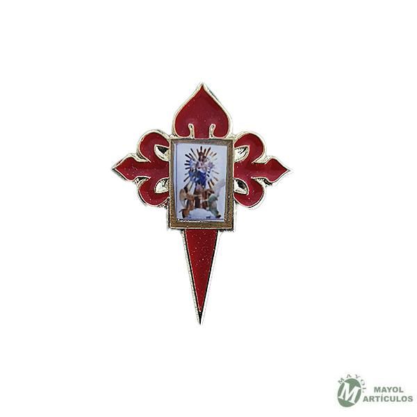 Pin Cruz de Santiago - Virgen