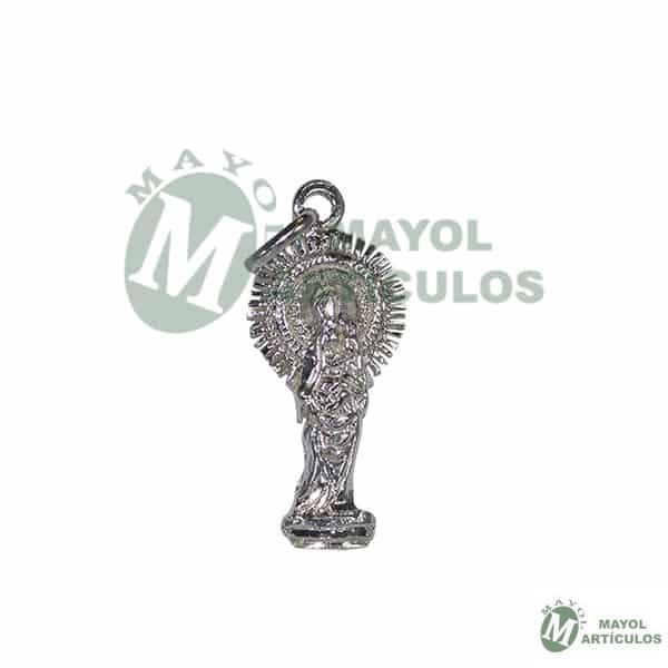 Colgante Virgen del Pilar pequeño Pequeño Plata de Ley